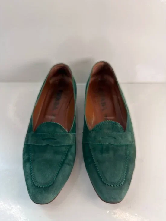 Prada Milano Vintage Suede Ballet Flats – EU 36.5 / US 6.5 - Picture 7 of 14